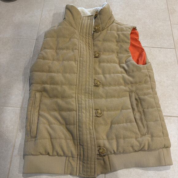 Patagonia Jackets & Blazers - Patagonia Vagabunda Tan Quilted Vest M Womens Gorpcore Casual Outdoor Hiking